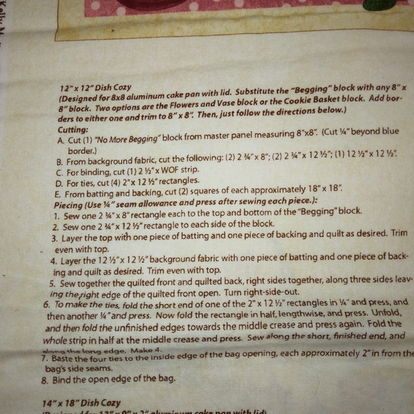 FABRIC Kelly's Sweet Treats DSN# 32184 Fun Kitchen accessory printed panel - Picture 11 of 13